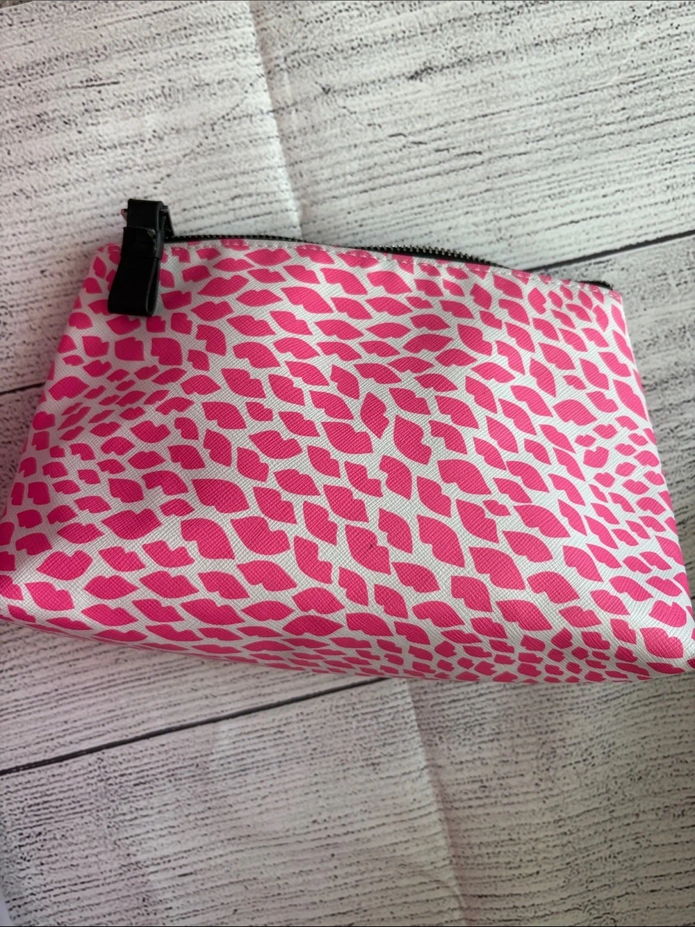 Victoria’s Secret pink neon love VS makeup bag